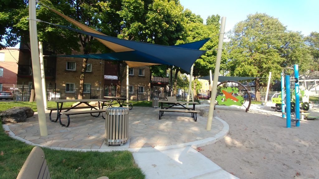 Park shade sails design
