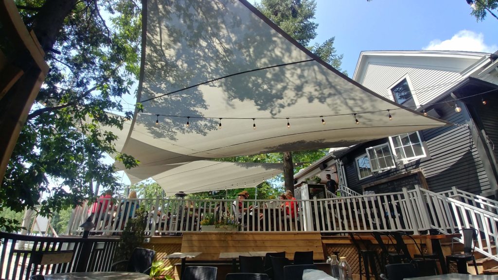 restaurant shade sails design
